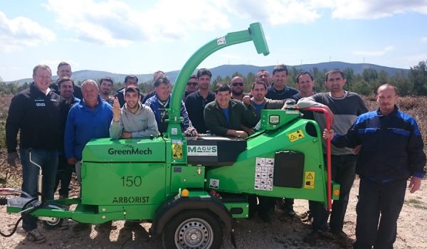 NP Krka - Isporuka stroja GreenMech Arborist 150